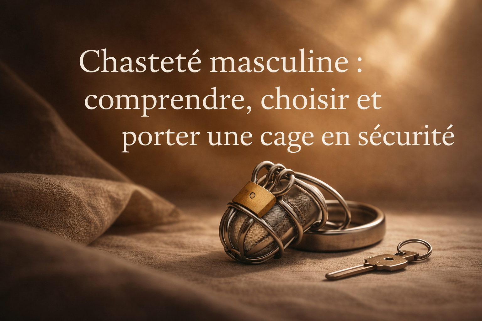 Chasteté masculine : comprendre, choisir et porter une cage en sécurité