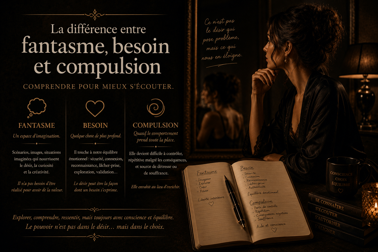 La différence entre fantasme, besoin et compulsion